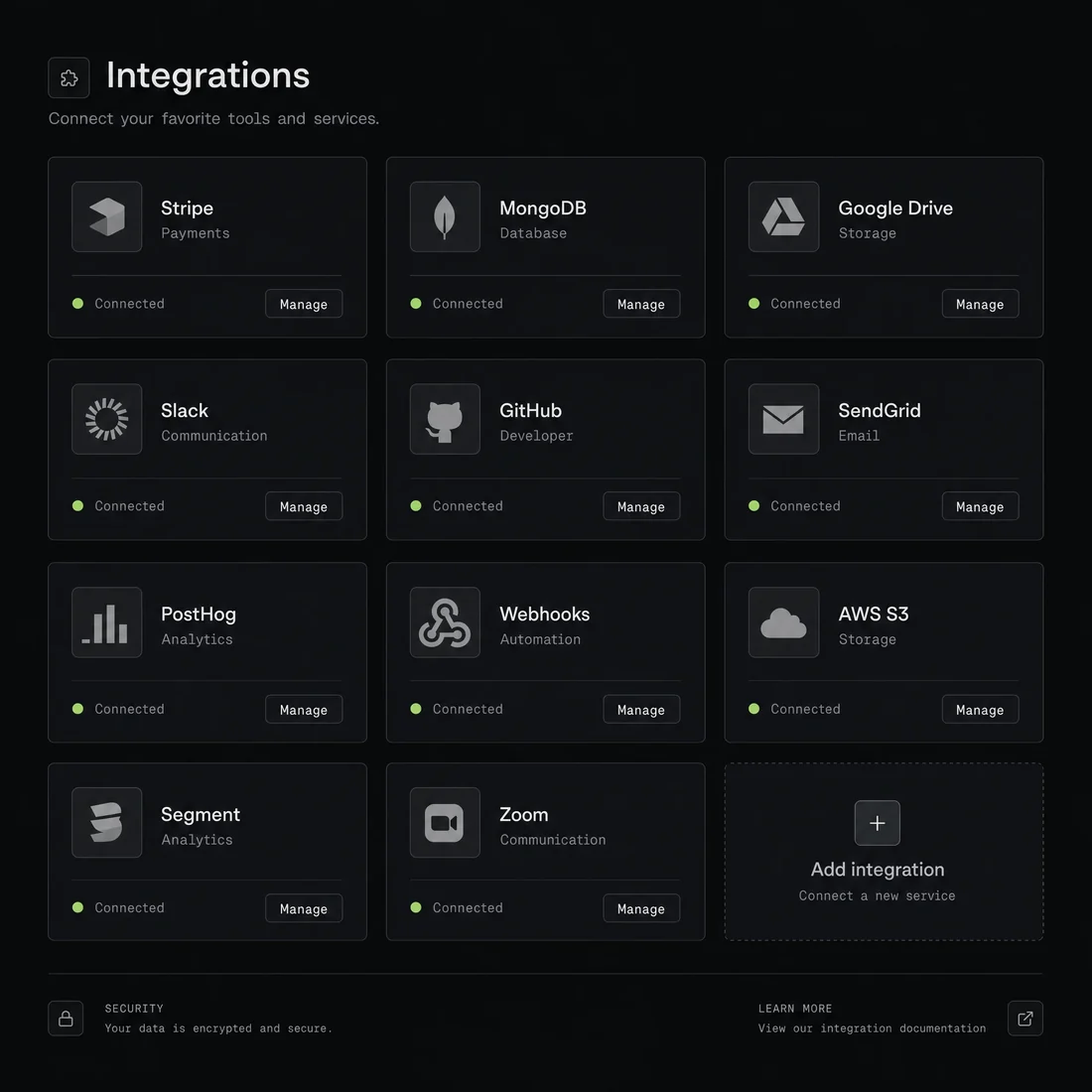 Connect any service